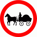 No_Horse_drawn_vehicles_Road_Sign