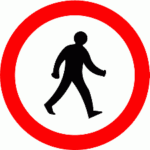 No_Pedestrians_Road_Sign