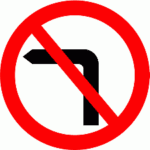 No_left_turn_Road_Sign