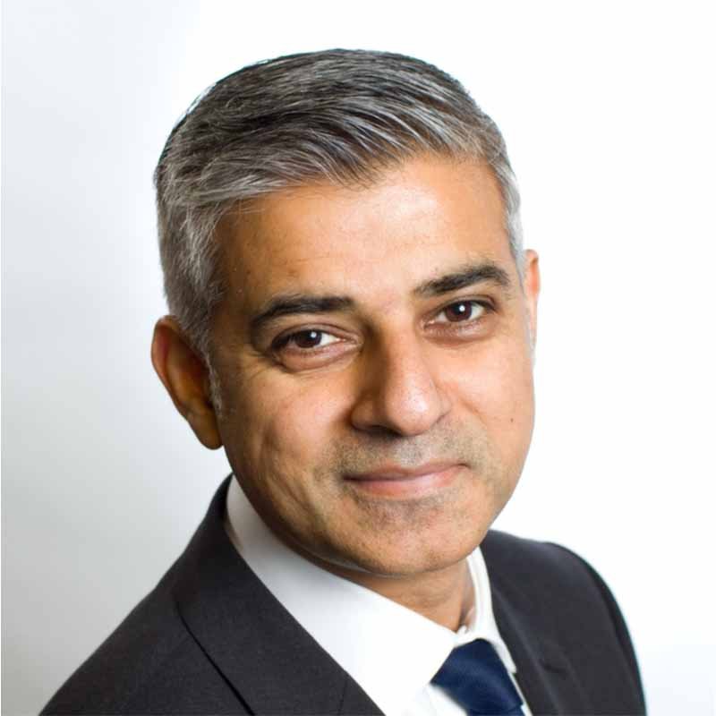 Sadiq Khan white background - Ulez scrap scheme Ukraine