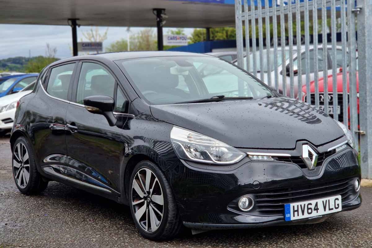 Renault Clio front right side on tarmac